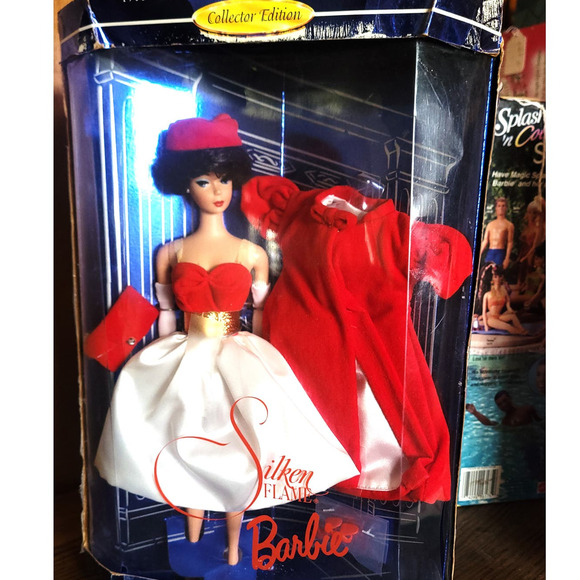 1997 Silken Flame Barbie Collectors Edition 1962 Reproduction Barbie NIB - Picture 3 of 10